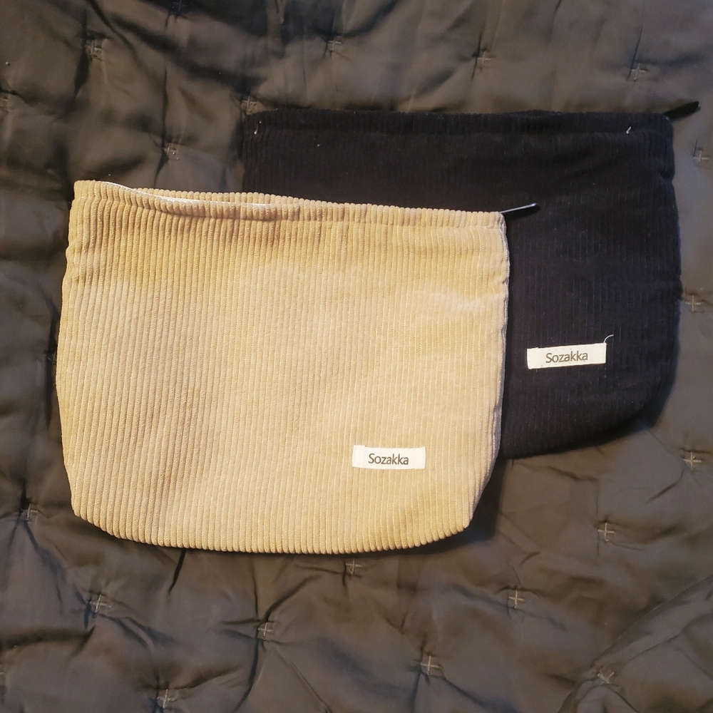Large travel bags- Black and Tan